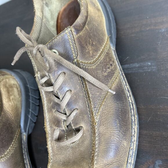 Ecco Light Shock Point Oxfords Lace Shoes Brown Leather Casual Men’s 46 US 12 M - Picture 11 of 15